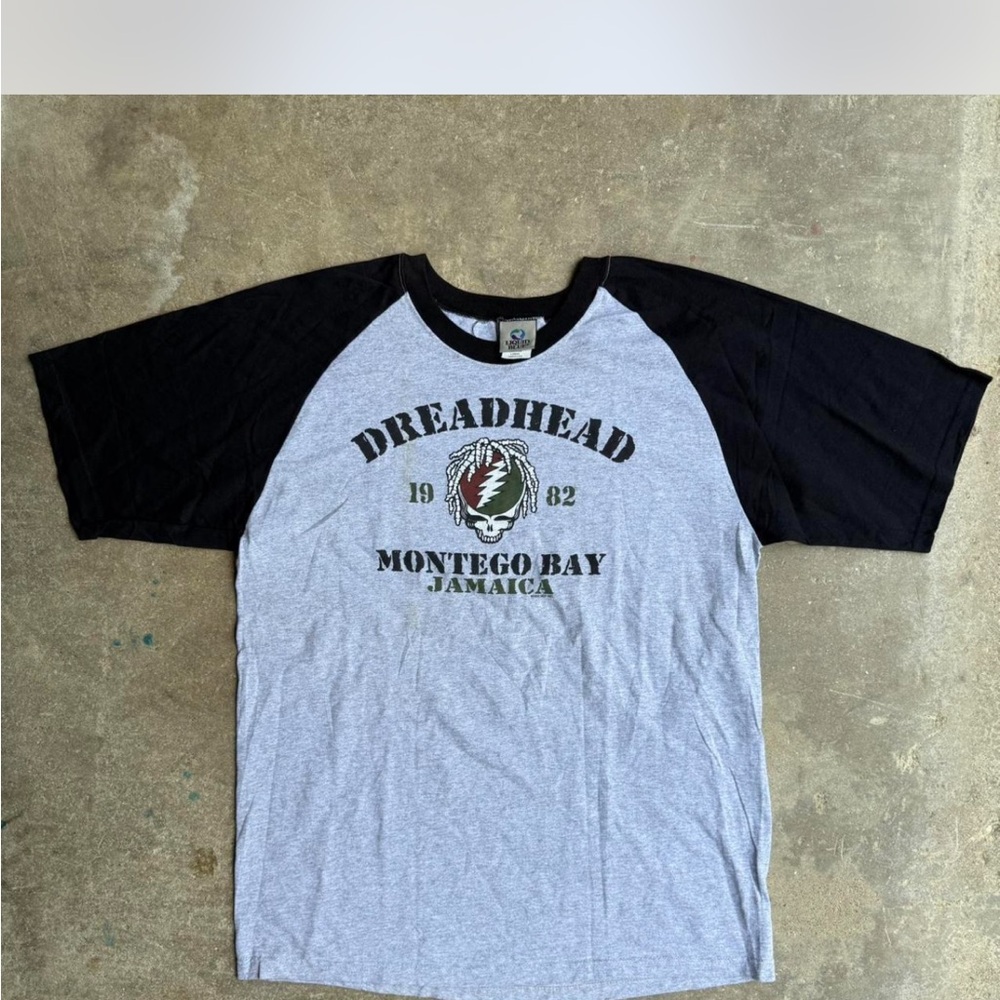 Vintage Liquid Blue Grateful Dead T Shirt Montego Bay Jamaica DreadHead large